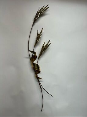Decorative Gold Wheat Spray metal wall decor, MCM